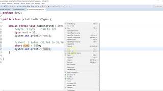 JAVA SHORTS # 2 Primitive Data Types (Integer Data Types)