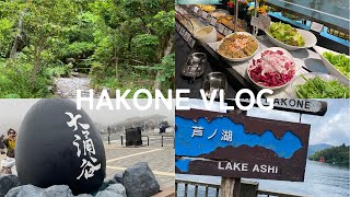 【箱根vlog】癒しの旅行、芦ノ湖、大涌谷、箱根神社、箱根ホテル小涌園🌱