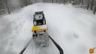 Powder Runs with my Custom Track Sled! Over a Foot of Snow in Maine! Better than a Snowdog!