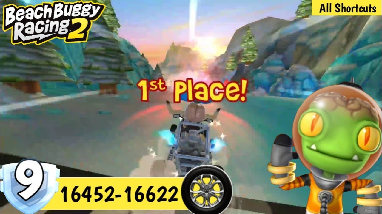 Beach Buggy Racing 2 || B'Zorp Wins All Game (All Secret Race Tracks ...