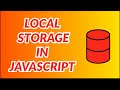localstorage in javascript