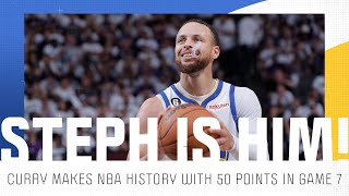 Steph Curry erupts in Game 7 dropping 50 points on Kings, Warriors advance in NBA Playoffs | NBCSBA