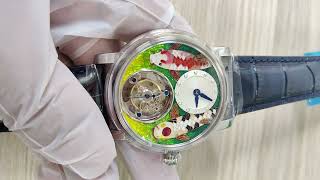 HAOFA ENAMEL (CLOISONNE) CARP TOURBILLON 2218