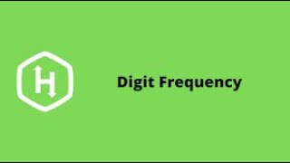 Digit Frequency using c [HackerRank's Question]