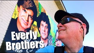 FAMOUS GRAVES-Visiting The Everly Brothers Home Town, Monument & Museum Exhibit In Central City, KY