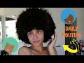 How I Style My Afro | Daily Routine | Type 4 Hair