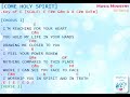 COME HOLY SPIRIT CHC WE Chords and Lyrics AUDIO COVER Small Big Screen View City Harvest Church