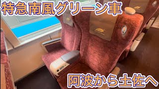 【阿波から土佐へ】特急剣山で前面展望を眺めた後に大歩危小歩危の景色を特急南風グリーン車に乗って眺める旅！\