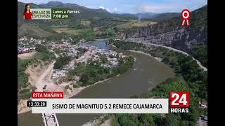 Sismo en Cajamarca: movimiento de magnitud 5.2 se registró hace instantes