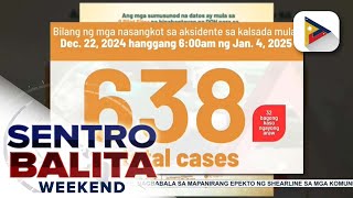 638 na kabuuang bilang ng road traffic incidents, naitala ng DOH