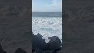 Meer Wellen Teneriffa 20 Februar 2025 Puerto de la Cruz Wellengang