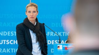 AfD-Fraktionsvorsitzende Weidel: „Fordern ein Ende dieser absolut intransparenten Politik“