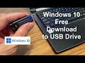 How to Download Windows 10 from Microsoft - Windows 10 Download USB Free & Easy - Full Version
