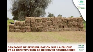 Campagne de sensibilisation sur la fauche et la constitution de réserve fourragère