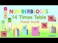 learn 14 times table numbly study with numberblocks multiplication learn to count