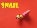 How to make a Snail with Clay | Easy Clay art for kids