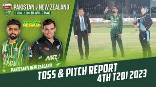 Toss & Pitch Report | Pakistan vs New Zealand | 4th T20I 2023 | PCB | M2B2T