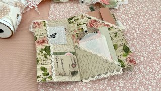One Sheet Wonder Shabby Style Folio Folder - TUTORIAL 12x12 Paper
