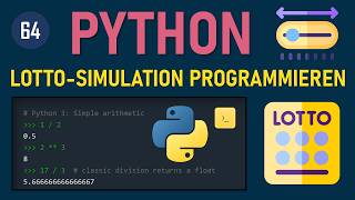 🎲 Python Tutorial: Programming a Simple Lottery Simulation (for Beginners)