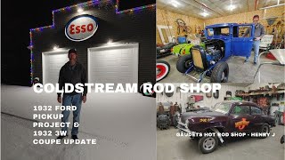 Updates on 1932 Ford Pickup, 1932 3W Coupe, Gaudet's Henry J