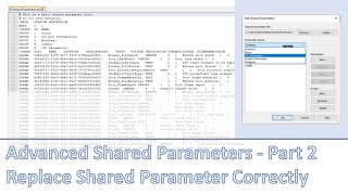 Advanced Shared Parameters - Part 2 - Delete / Replace Shared Parameter