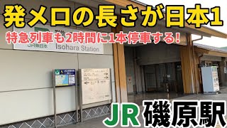 【発車メロディがフルで鳴ると1分！？】JR常磐線 磯原駅 列車発着・通過シーン