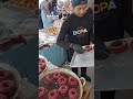 Donut gebu red velvet goreng atas minyak 📌 Donut Panas Shah Alam