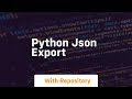 python json export