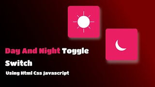 Dark Mode Toggle Switch Using HTML, CSS and JAVASCRIPT | #webtutorials #html5 #css3 #animation