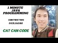 1 MINUTE JAVA PROGRAMMING | Constructor Overloading | Cat Can Code