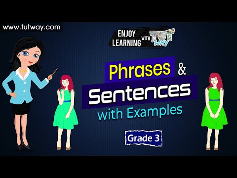 What is a phrase in a sentence example?