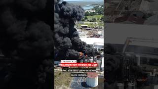 PT. 2: Massive fire reignites at Glynn County Pinova plant, evacuation order issued. #breaking