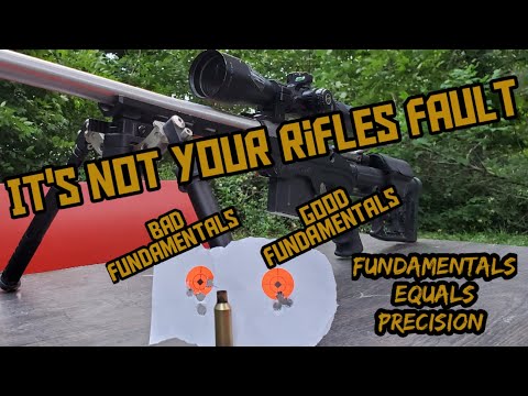 What causes bullets to string vertically?