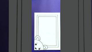 Cute frontpage border design ideas for project easy and beautiful #art #shorts #drawing #satisfying