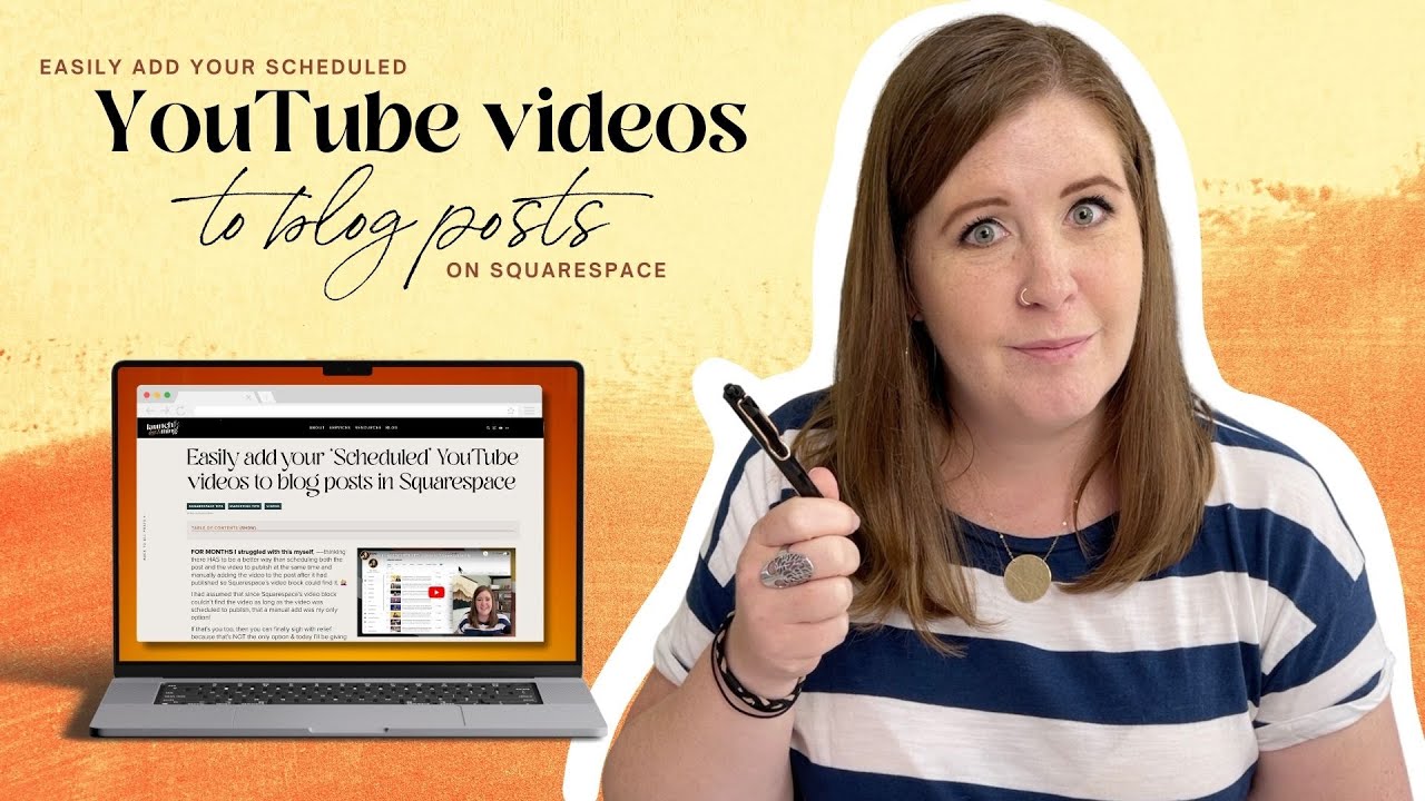 How To Add Scheduled Videos To Squarespace Blog Posts Youtube