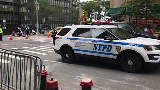 NYPD \u0026 U.S. SECRET SERVICE ESCORTING FOREIGN DIGNITARY DURING THE 2017 UN GENERAL ASSEMBLY MEETINGS.