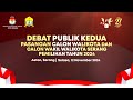 LIVE REPORTASE DEBAT PILKADA KOTA SERANG 2024