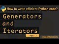 Generators and Iterators in python | python tutorial