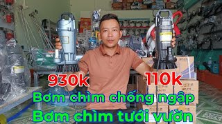 So sánh 2 Mẫu Máy bơm chìm tưới vườn GIÁ RẺ