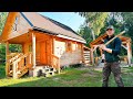 Life in a LOG CABIN With My DOG ​​for 2 Years Now | Building a Root Cellar under my Big House