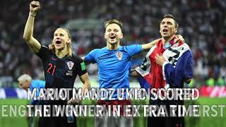 Croatia stuns England to advance to World Cup Final