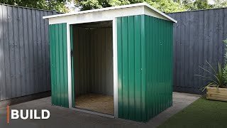 BUILD - Pent Metal Shed Installation