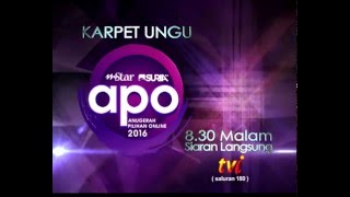 Anugerah Pilihan Online (APO 2016) 30 April 2016