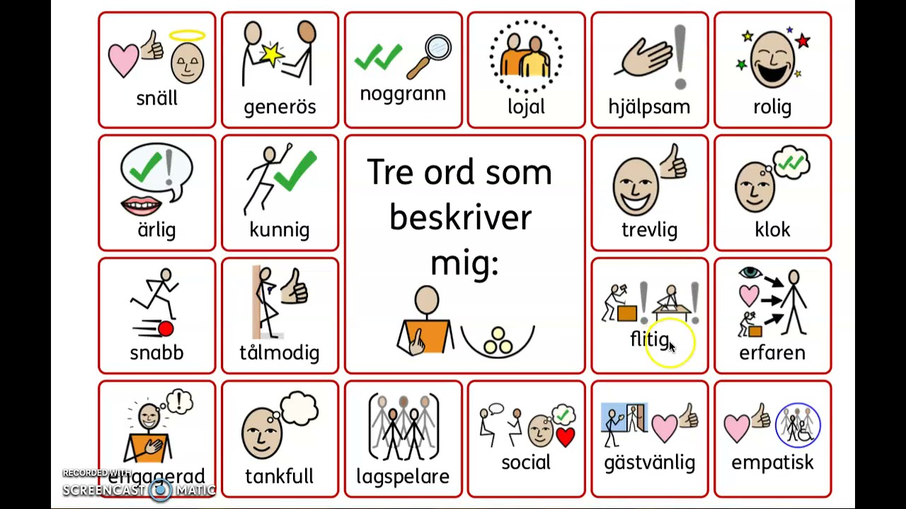 Sfi, Kurs B, Kurs C, Kurs D, Egenskaper, Skriva Om Mig Själv, Adjektiv ...