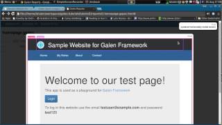 Part 2 - Introduction to Galen Specs Language. Testing responsive website. Tagging and loops.