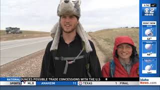 Walk Across America Couple Walks Through Idaho