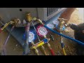 hvac pressure testing a refrigerant line with nitrogen