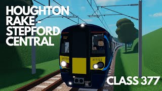 CLASS 377 journey from HOUGHTON RAKE to STEPFORD CENTRAL | Stepford County Railway Roblox