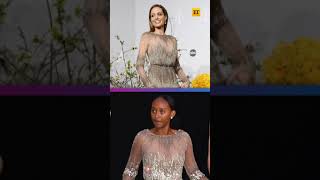 Zahara Jolie-Pitt Wore Mom Angelina Jolie's 2014 Oscar Dress 7 years Later #shorts