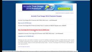 How to get Acronis True Image 2014 Premium 3 PC Family Pack promo for only $99